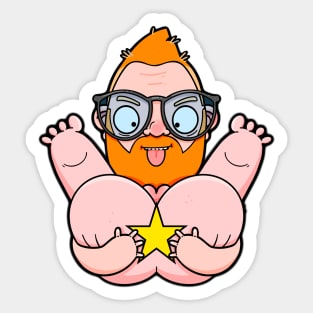 Ginger Daddy Bum Squeeze Sticker